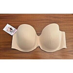 Maidenform SN0004 Strapless Lift Underwire Bra – 40D – Nude –‎ NWT Seamless